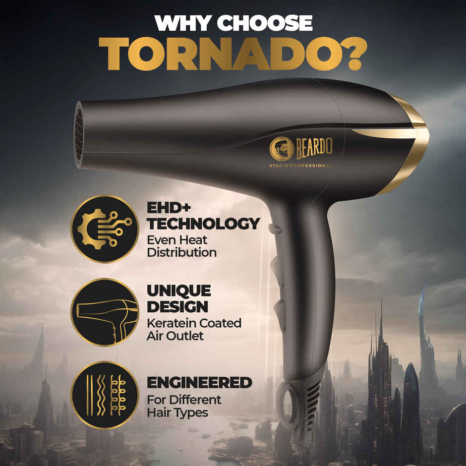 Beardo Men Tornado Pro Hair Dryer 2000W