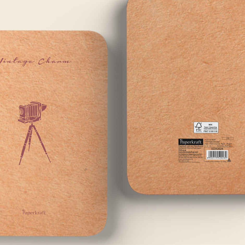 Paperkraft | Vintage Series Brown Kraft | Vintage Items | 210x 148 |176 Pages |unruled