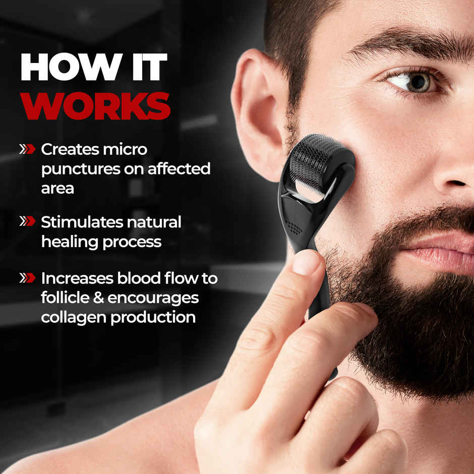 Beardo Men Derma Roller Thicker Hair & Tight Skin