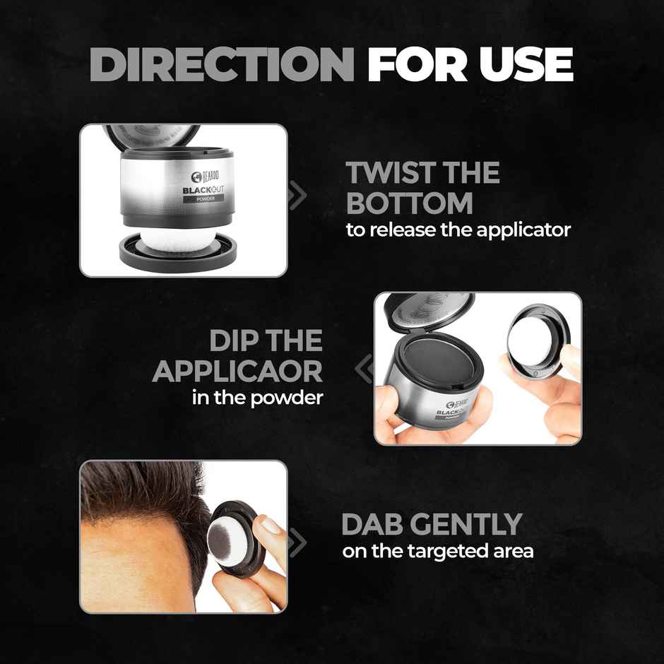 Beardo Blackout Beard & Hair Powder