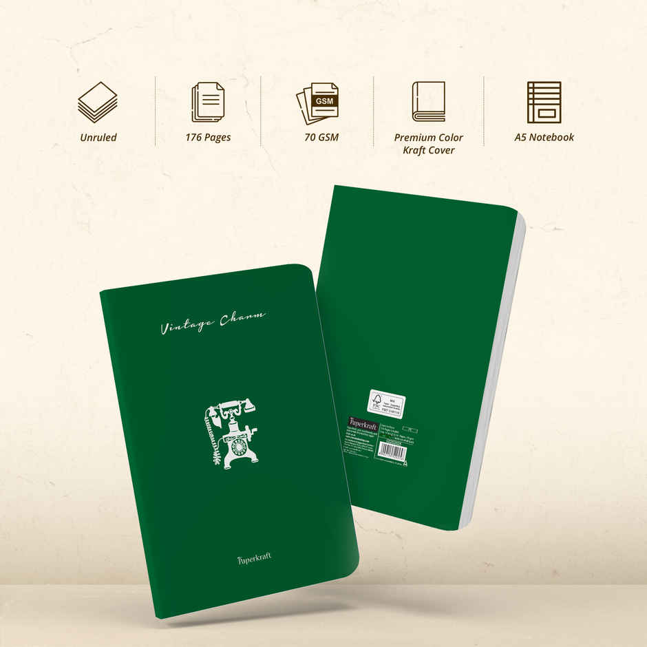 Paperkraft A5 Journals Soft cover Unruled A5 210 X 148 176 pages