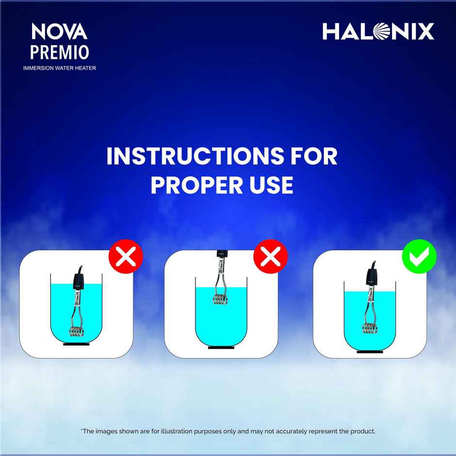 Halonix Premio Immersion Rod Water Heater - 1000 W