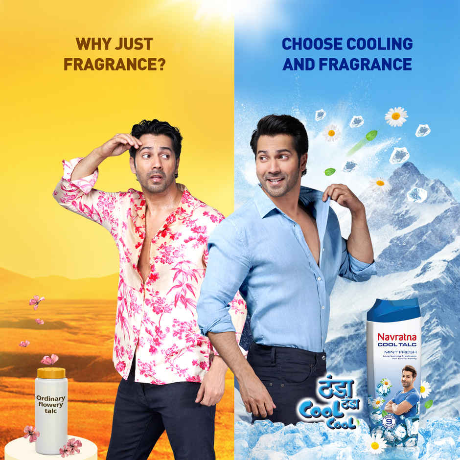 Navratna Cool Talc - Mint Fresh