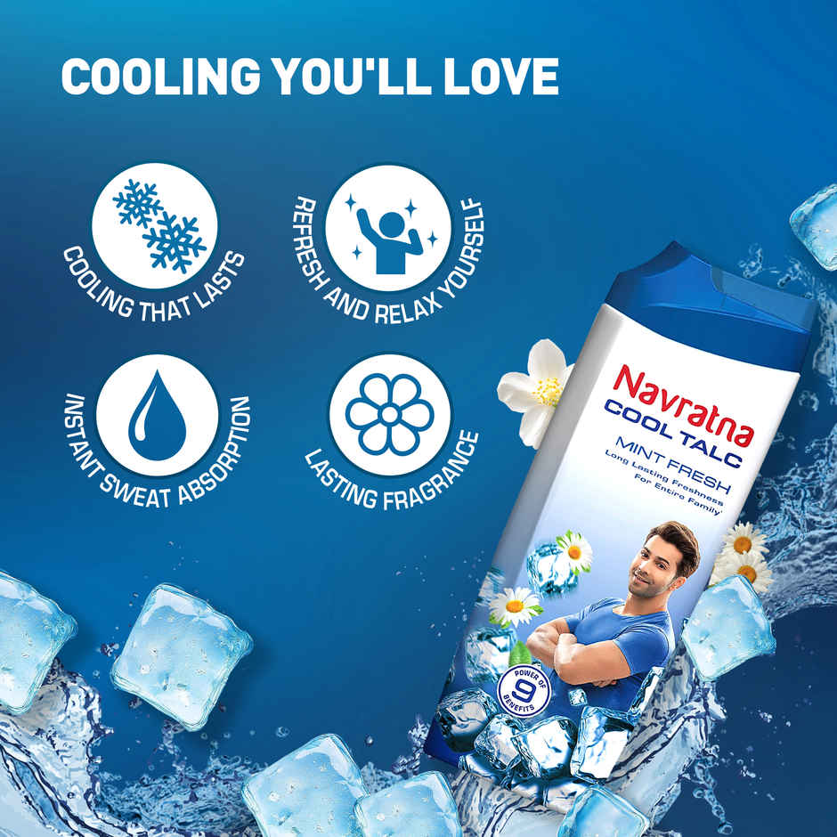 Navratna Cool Talc - Mint Fresh