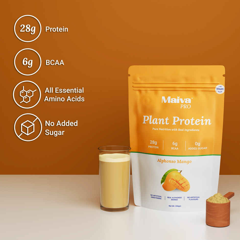 Maiva Pro Plant Protein Powder - Alphonso Mango