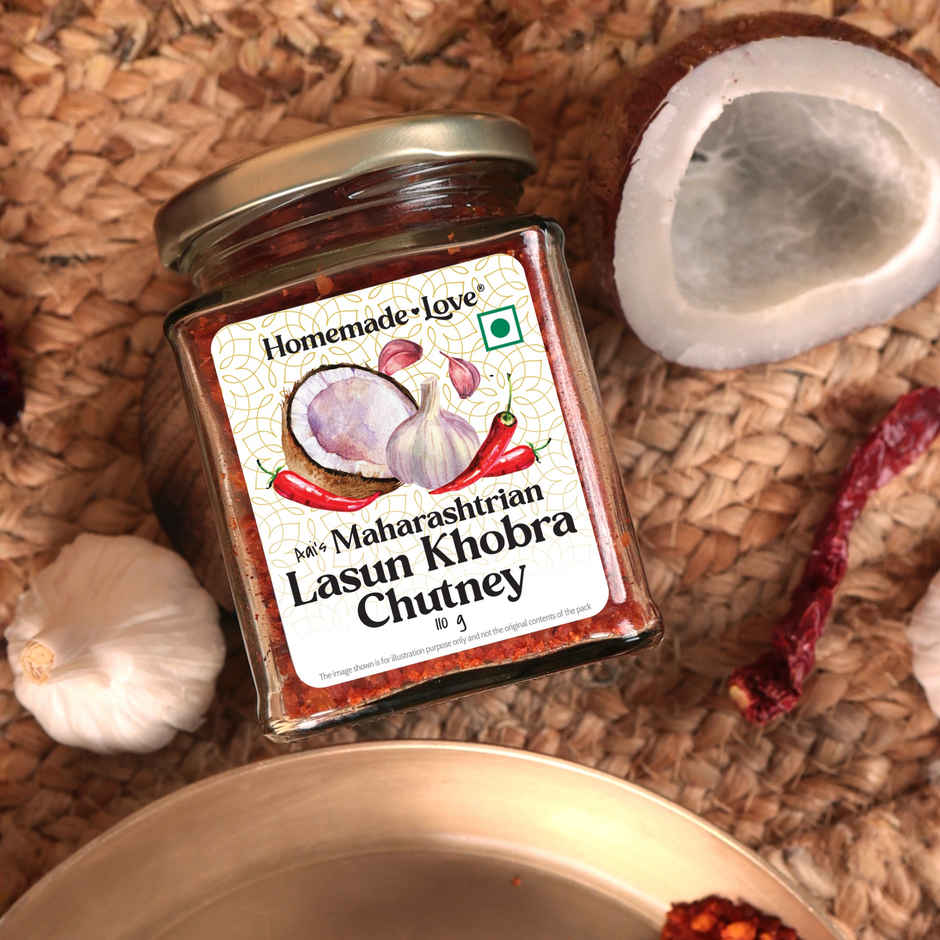 Homemade Love- Maharashtrian Lasun Khobra Chutney