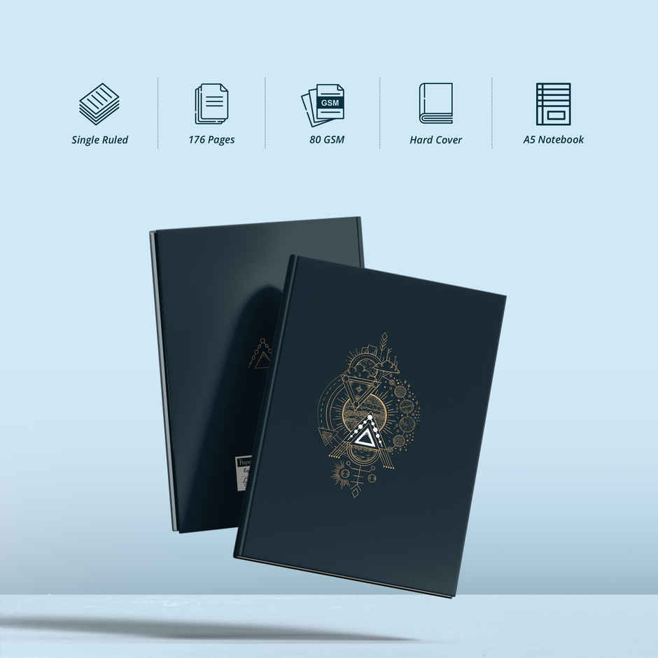 Paperkraft | Expression Series | A5 Size | 176 Pages | 80 Gsm | Single Line | Assorted