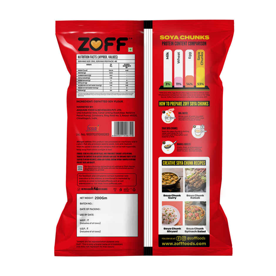ZOFF Soya Chunks - Soya Nuggets