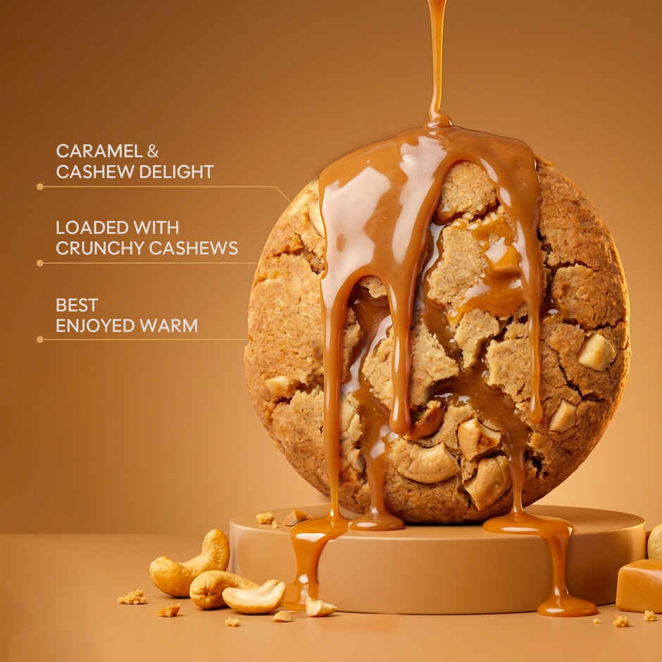 CookieMan Caramel Cashew Soft & Chewy Dessert Cookie
