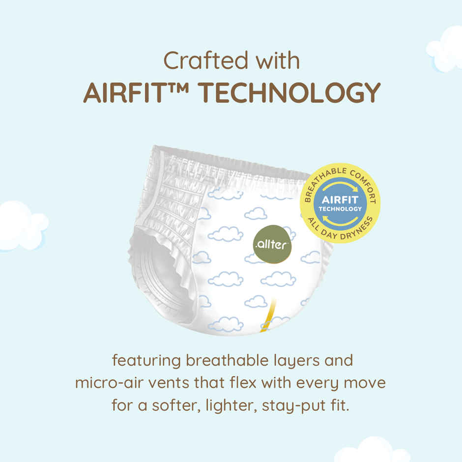 allter Breeze Baby Diaper Pants | 12-17 kg | XL | 26 pcs