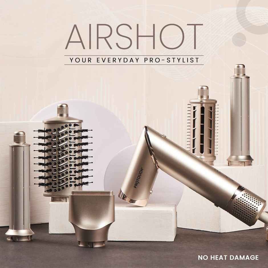 Protouch Airshot, All In 1 Hair Multi-Styler - Curl, Smooth, Dry, Blow, Volume