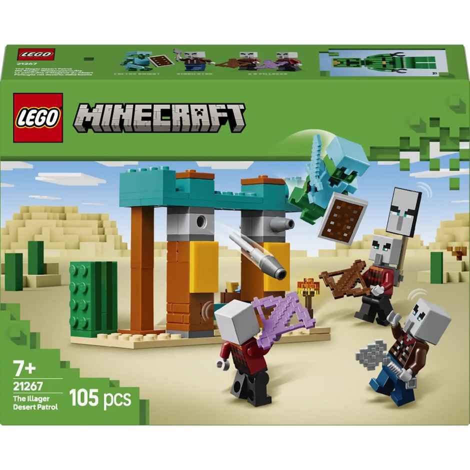 LEGO Minecraft The Illager Desert Patrol Gaming Kit for Kids 21267