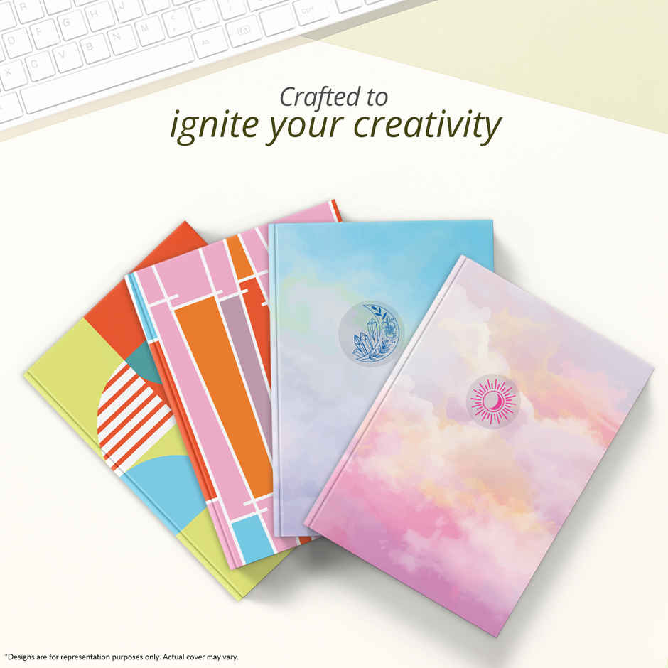 Paperkraft | Expression Series | A5 Size | 176 Pages | 80 Gsm | Single Line | Hard Cover | Assorted