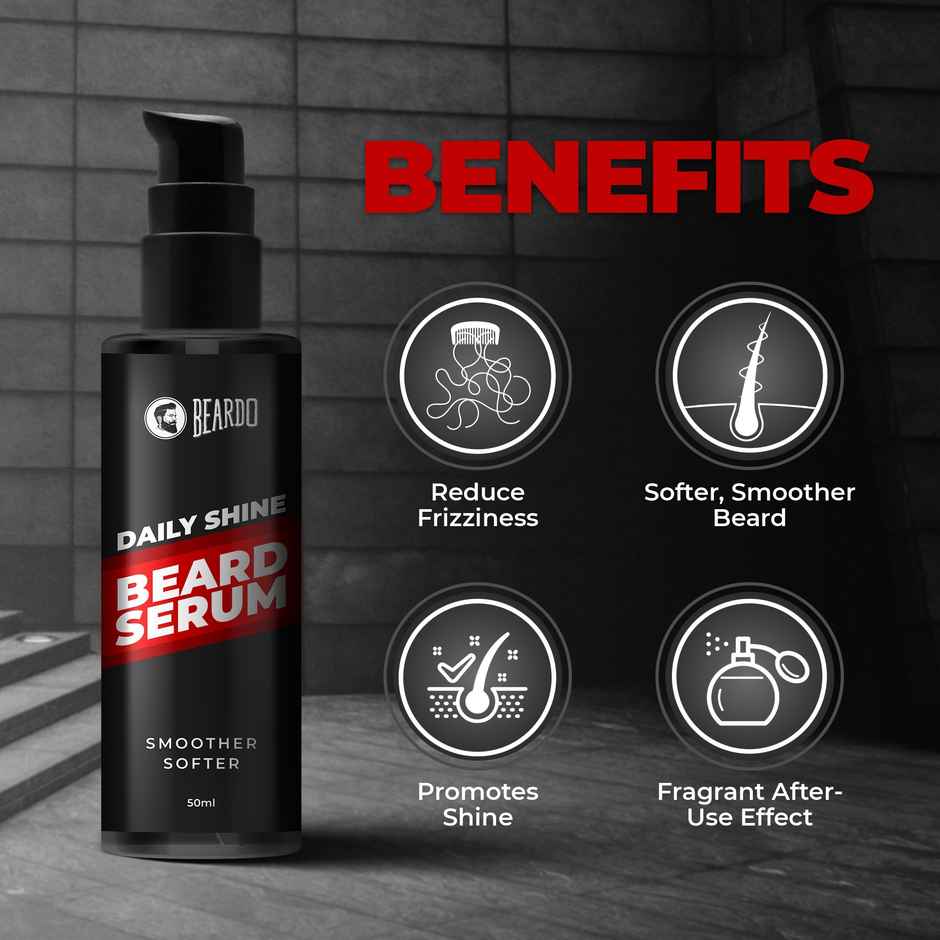 Beardo Men Smoother Shinier Beard Serum