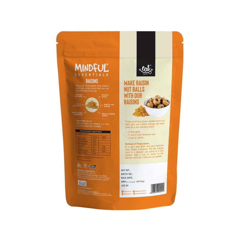 Eat Anytime Mindful Essentials Golden Raisins