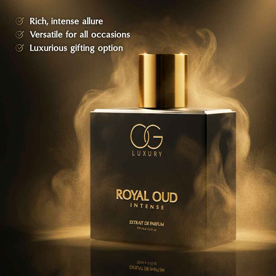OG Beauty Luxury Royal Oud Eau De Parfum | Long-Lasting Perfume with Saffron |Travel-Friendly