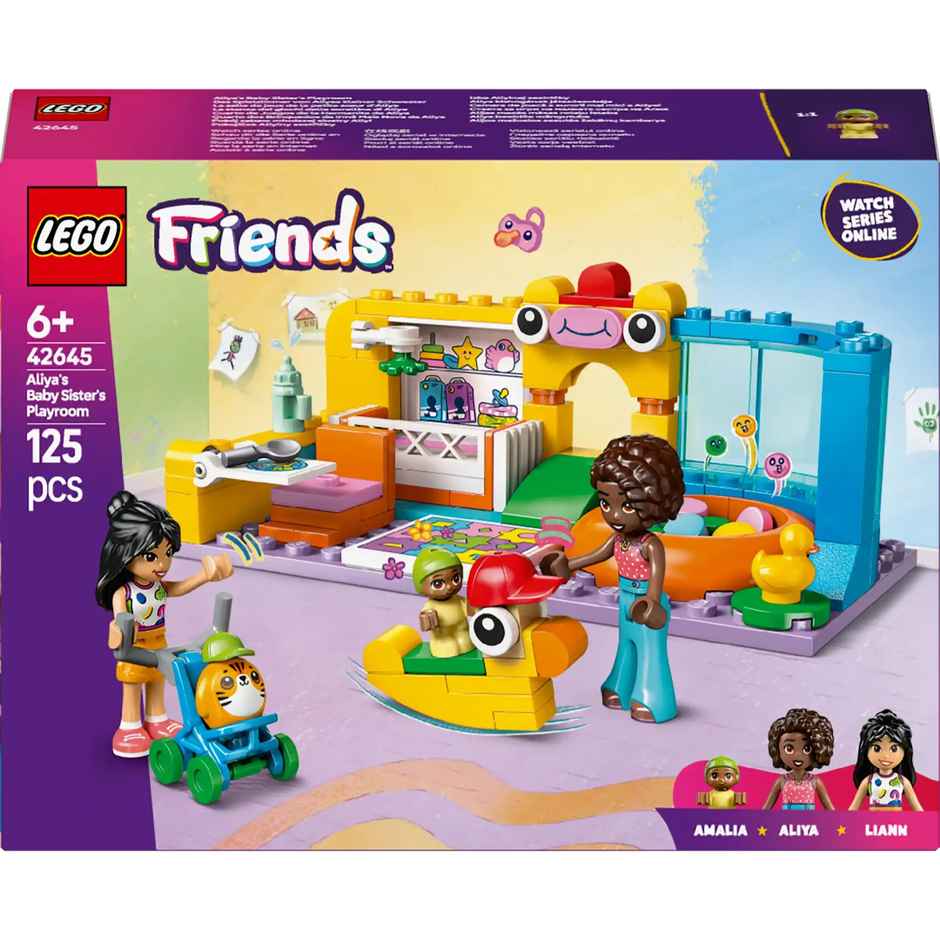 LEGO Friends Aliya's Baby Sister's Playroom Pretend-Play Building Kit 42645 Toys|6Y+