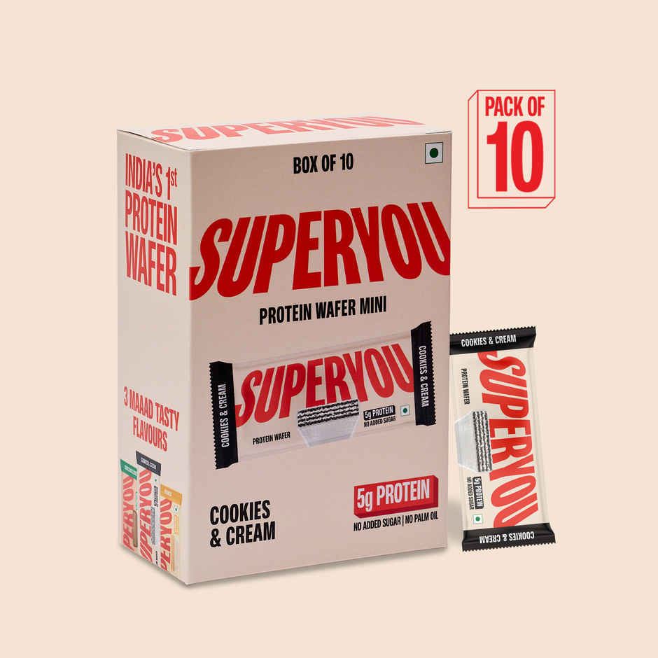 Superyou Mini Cookies & Cream Protein Wafer Bar Combo  