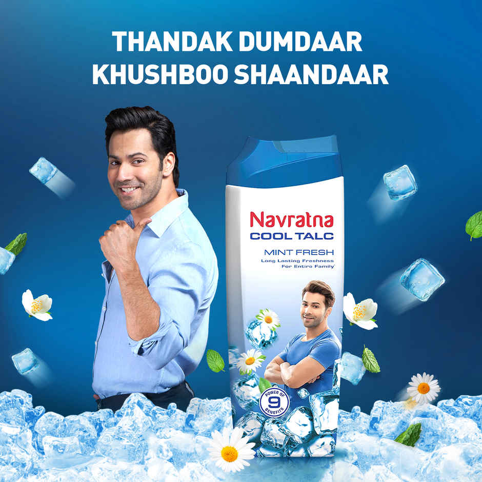 Navratna Cool Talc - Mint Fresh