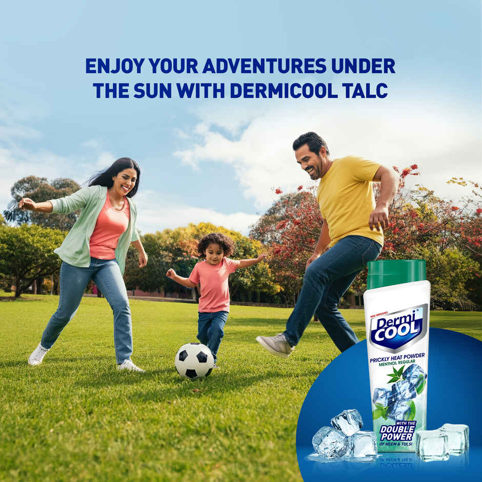 Dermicool Prickly Heat Powder Menthol Regular + Dermicool Free