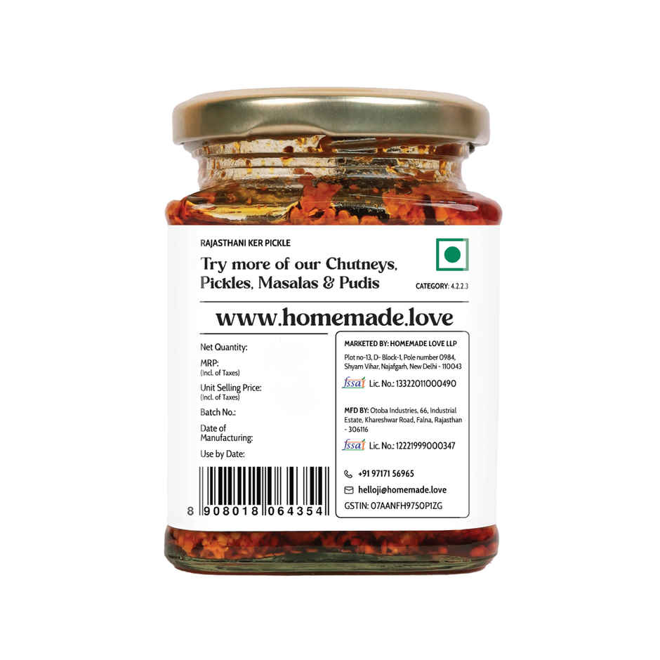 Homemade Love- Rajasthani Ker Pickle