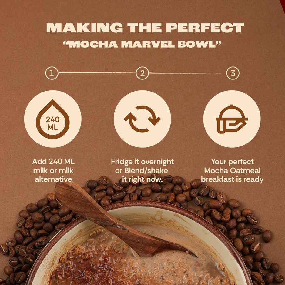 GOAT Life Mocha Marvel High-Protein Overnight Oats