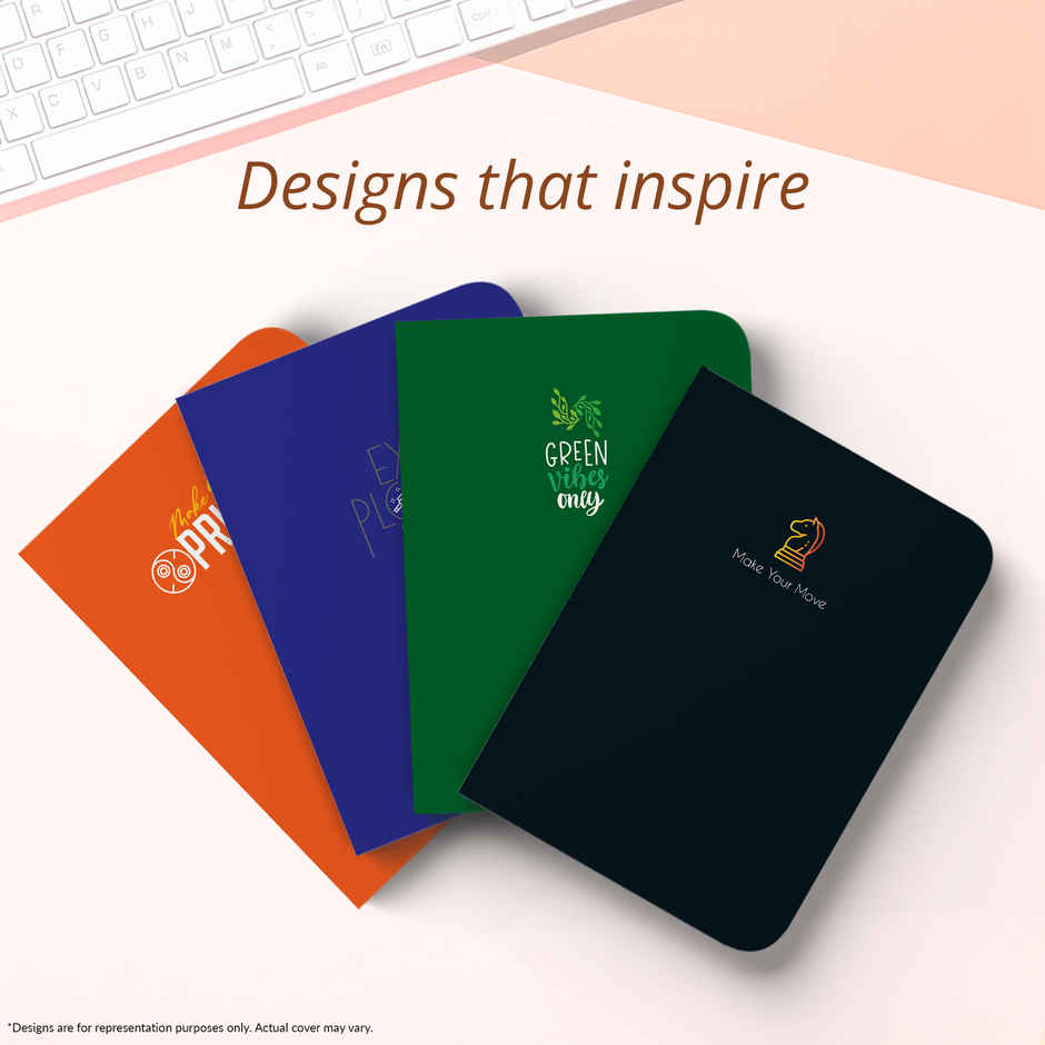 Paperkraft | Signature Series | A5 Size | 176 Pages | 80 Gsm | Single Line | Assorted