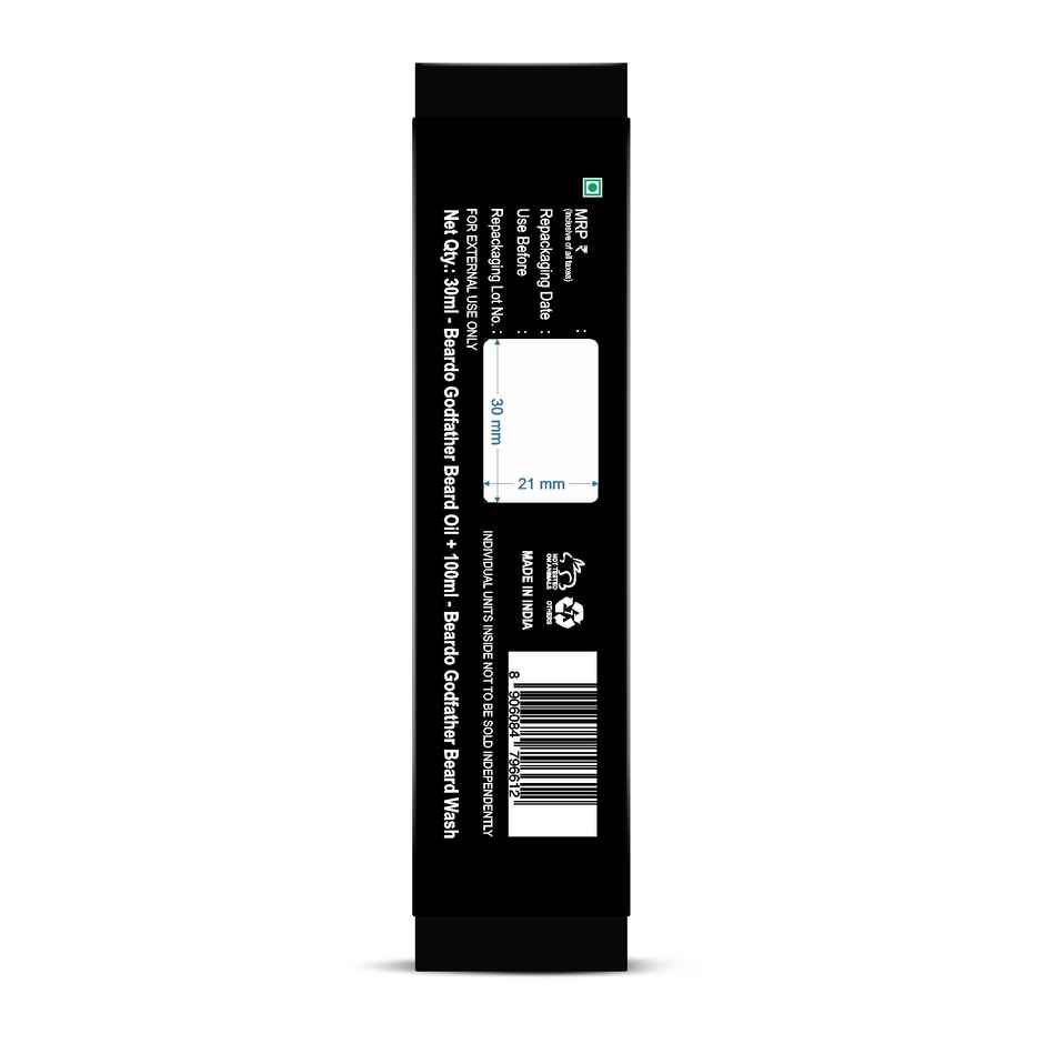 Beardo Men Set of Godfather Beard Wash + Beard Oil