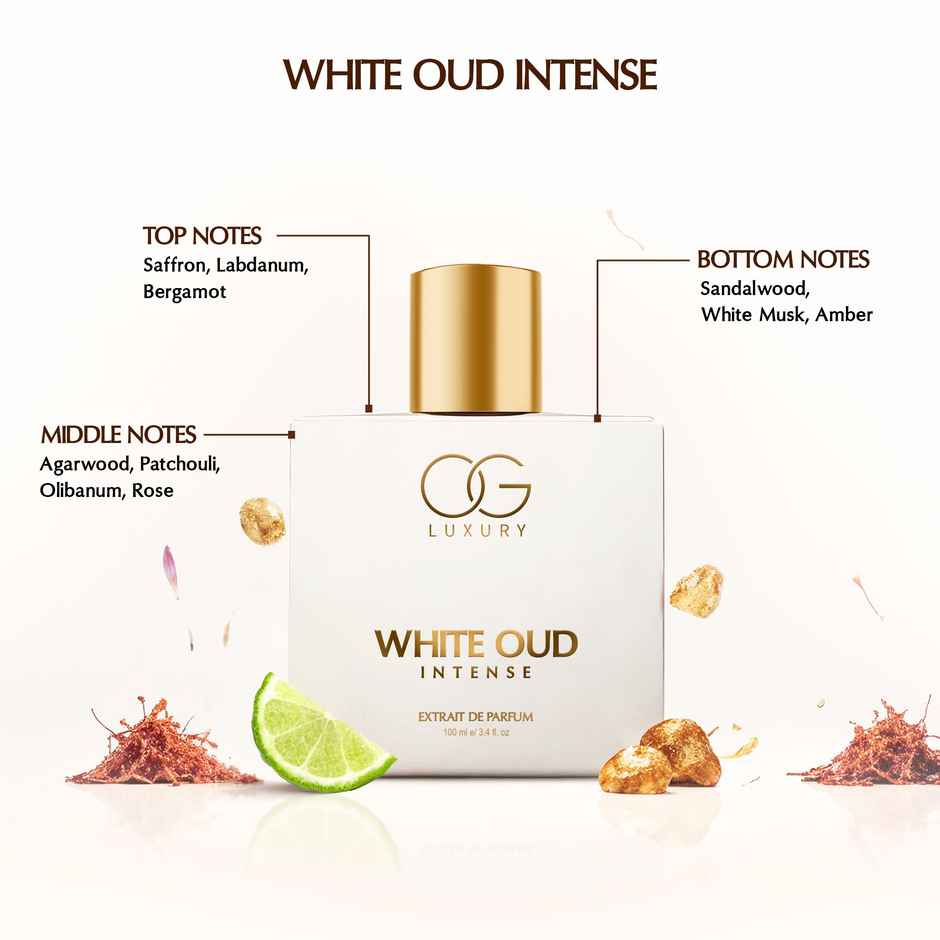 OG Luxury White Oud Perfume for Men | Extrait De Parfum | Long-Lasting Woody Fragrance