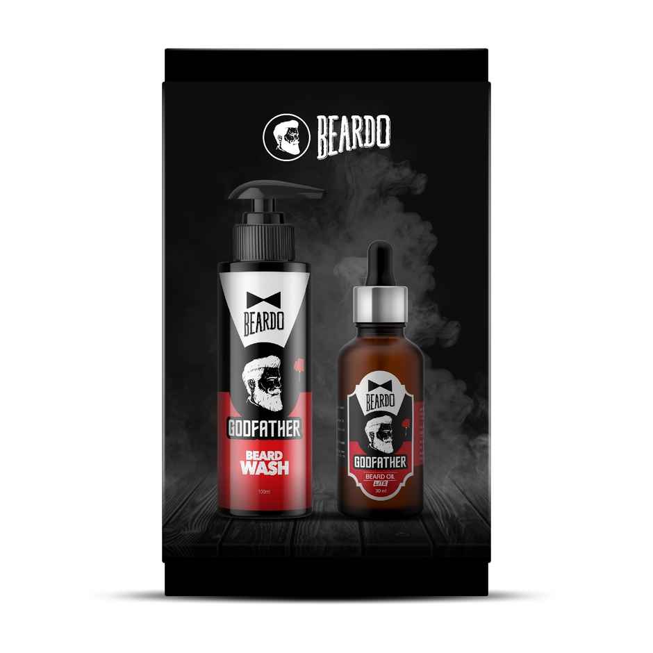 Beardo Men Set of Godfather Beard Wash + Beard Oil