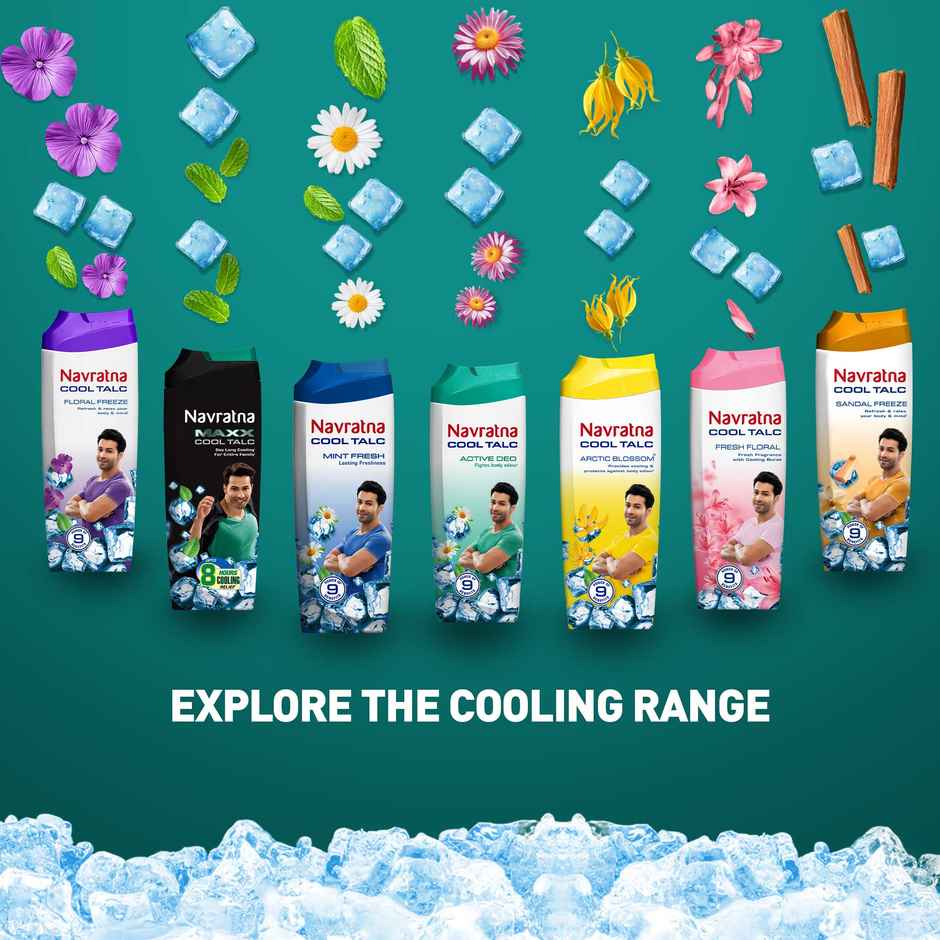 Navratna Cool Talc - Active Deo