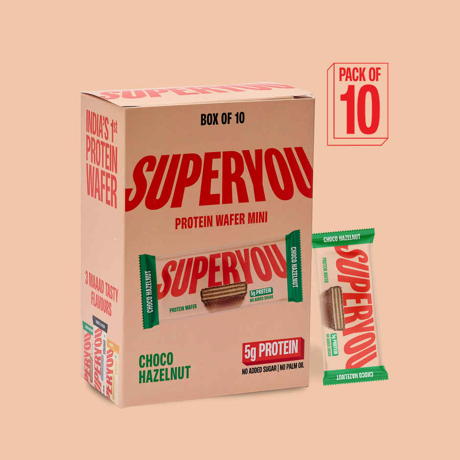 SuperYou Mini Choco Hazelnut Protein Wafer Bar