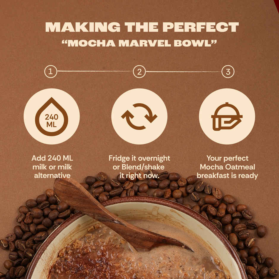GOAT Life Mocha Marvel High-Protein Overnight Oats