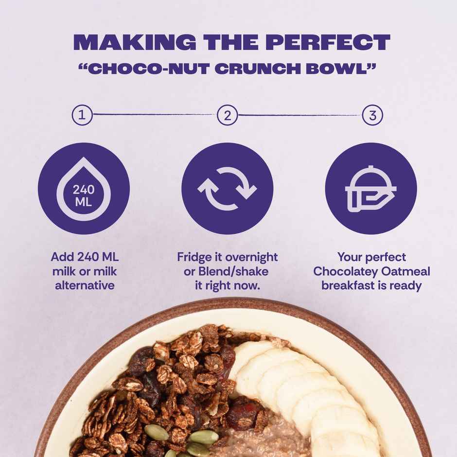 GOAT Life Choco-Nut-Crunch High-Protein Overnight Oats