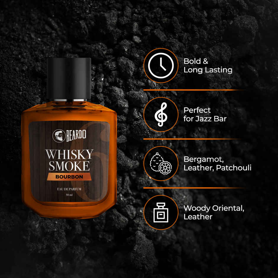 Beardo Whisky Smoke Bourbon Perfume For Men | Eau De Parfum