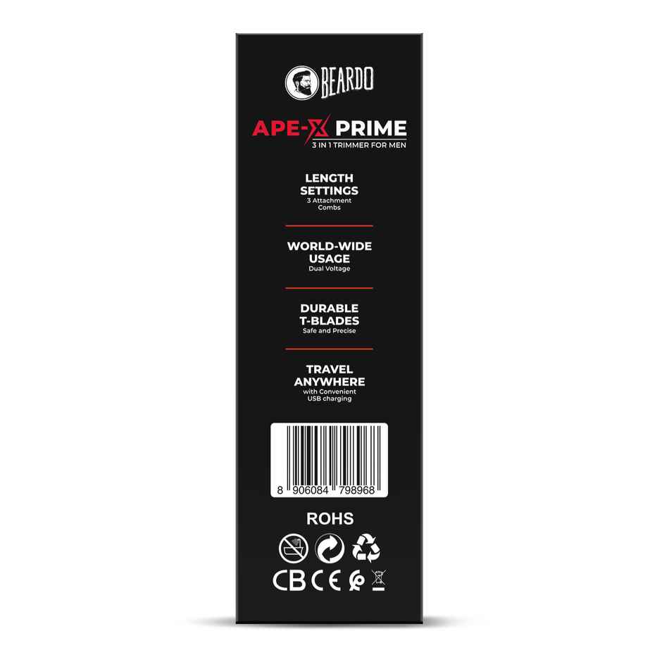 Beardo Ape-X Prime 3-In-1 Trimmer For Men