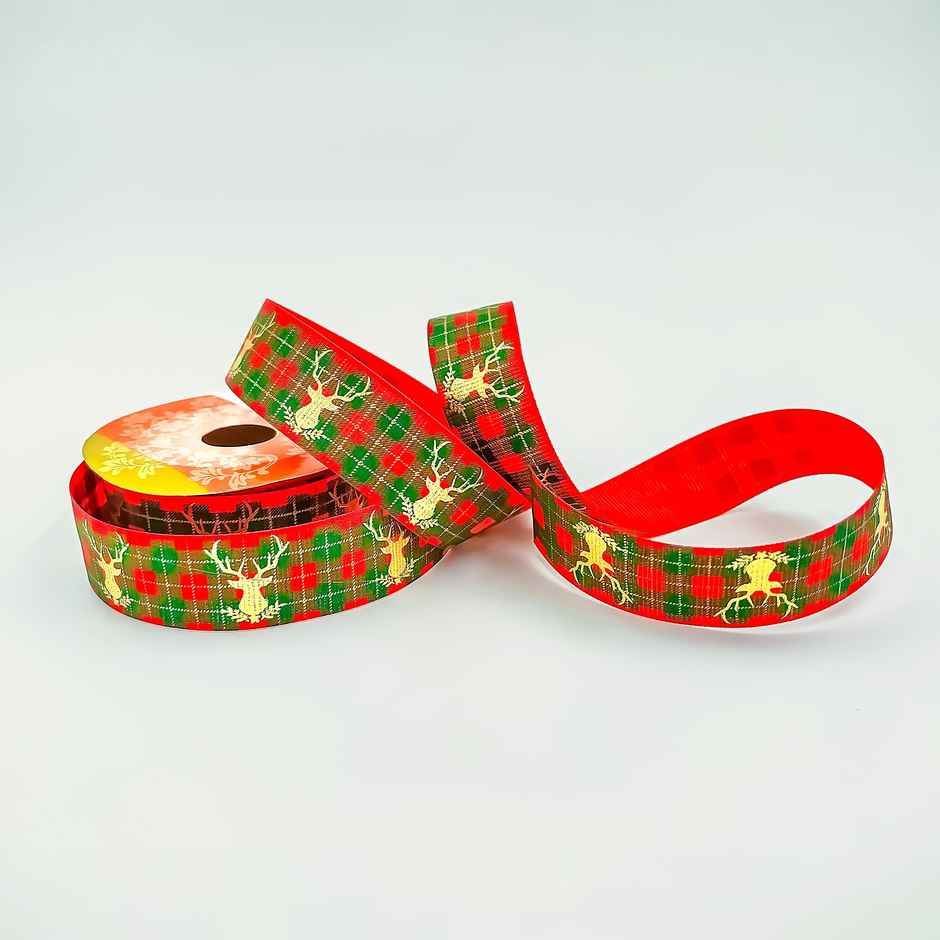 Red Green Decorative Reindeer Ribbon | Christmas | Special You