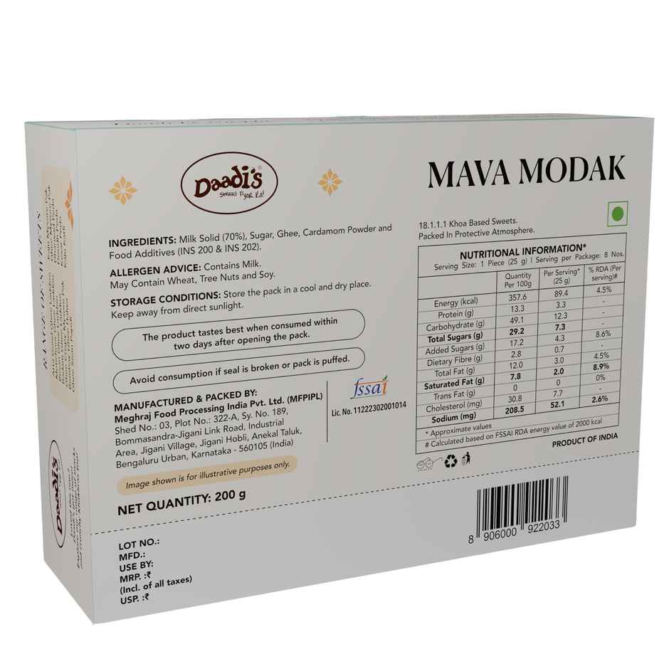 Daadi's Mava Modak