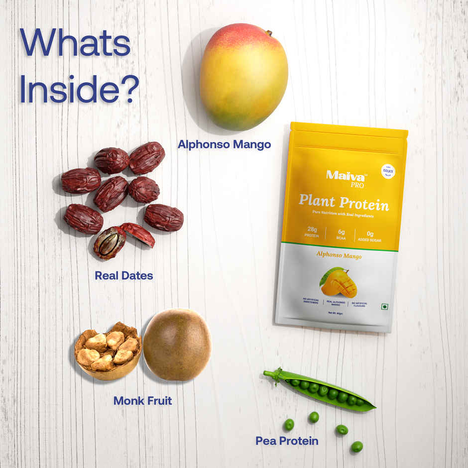 Maiva Pro Plant Protein Powder - Alphonso Mango