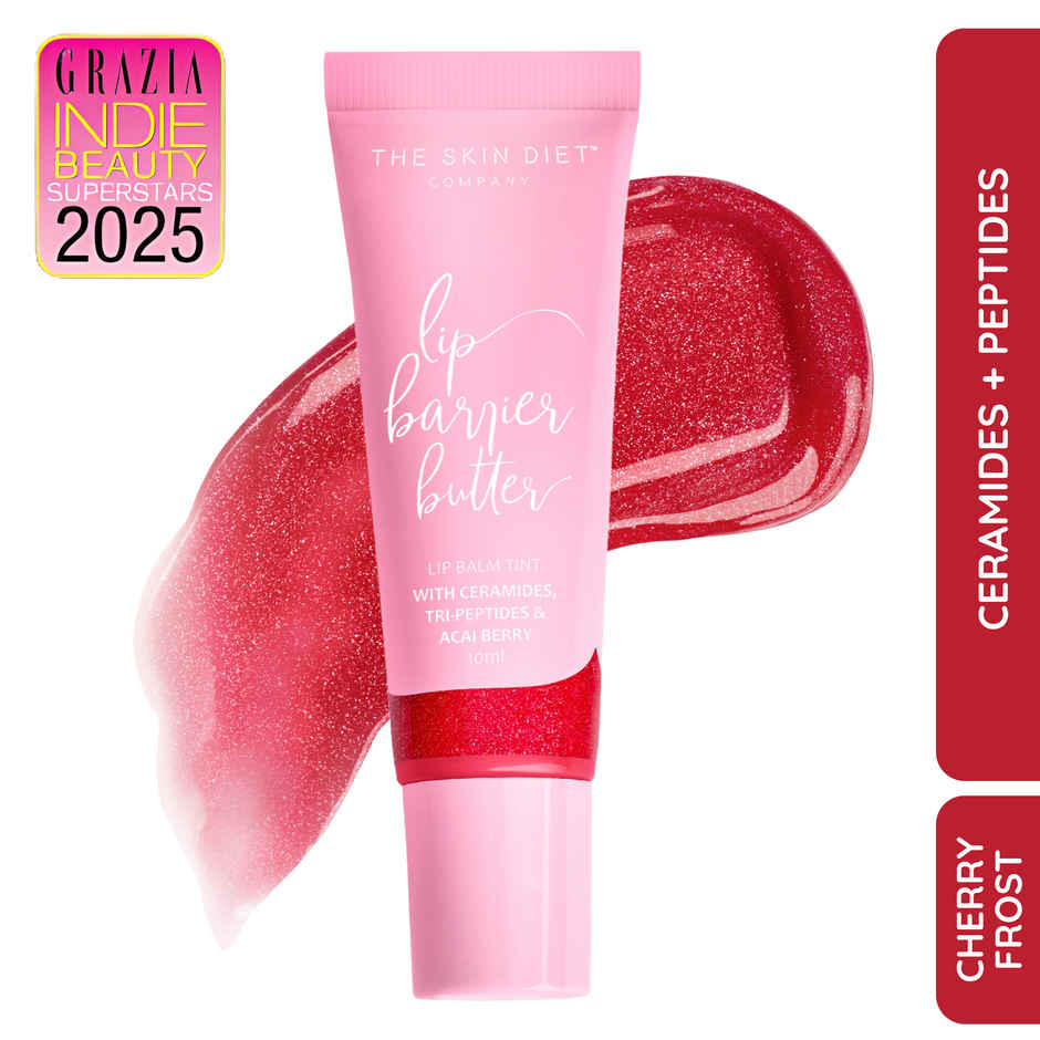 Lip Barrier Butter Balm Brightens Hydrates Dry Pigmented Lips - Cherry Frost