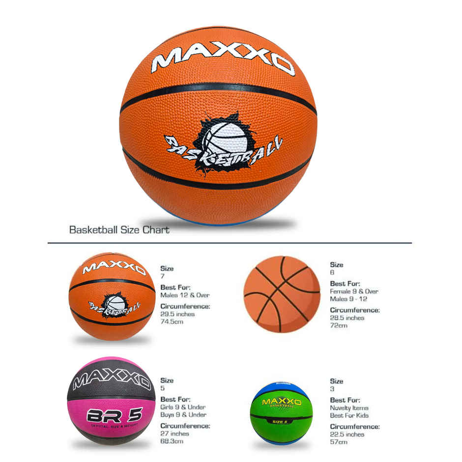 Elan Basketball Size 7, Orange