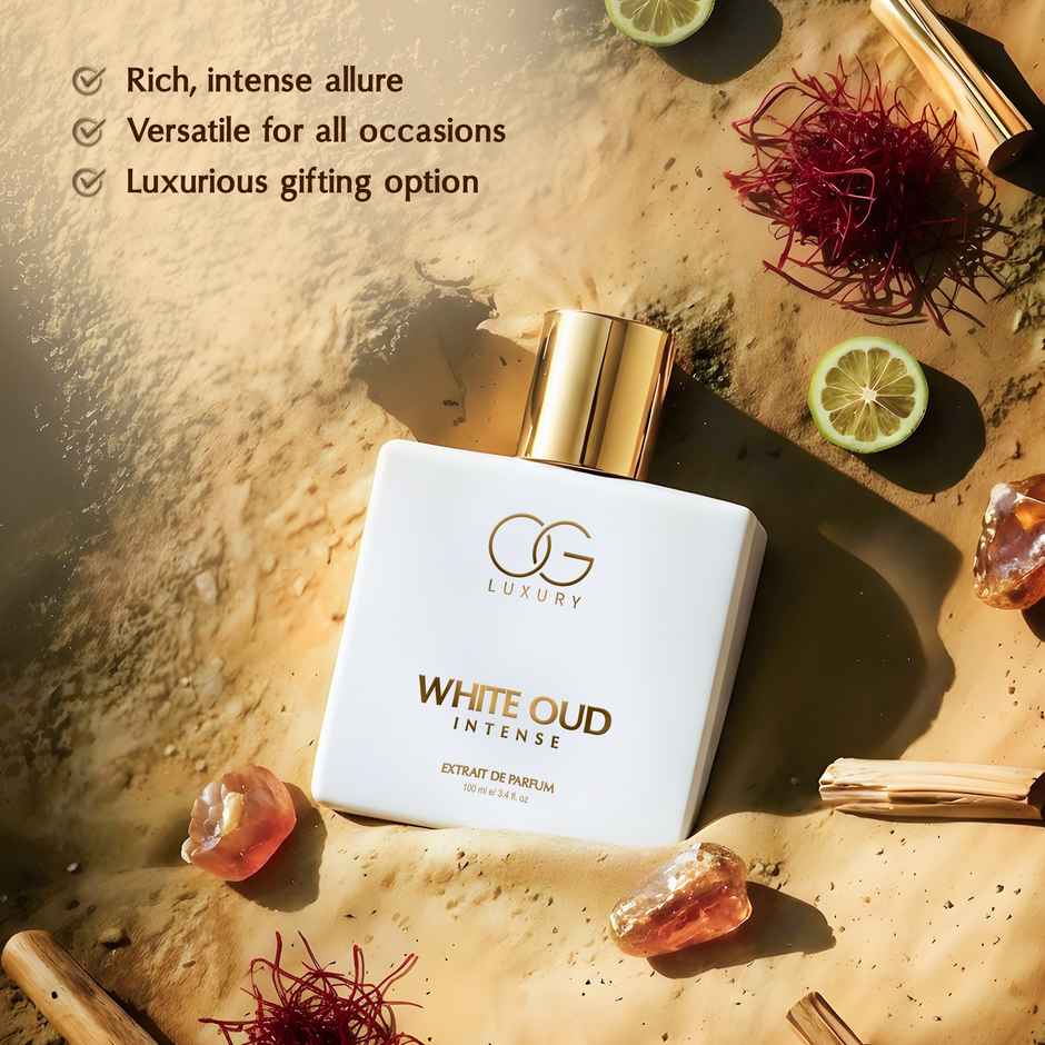 OG Luxury White Oud Perfume for Men | Extrait De Parfum | Long-Lasting Woody Fragrance