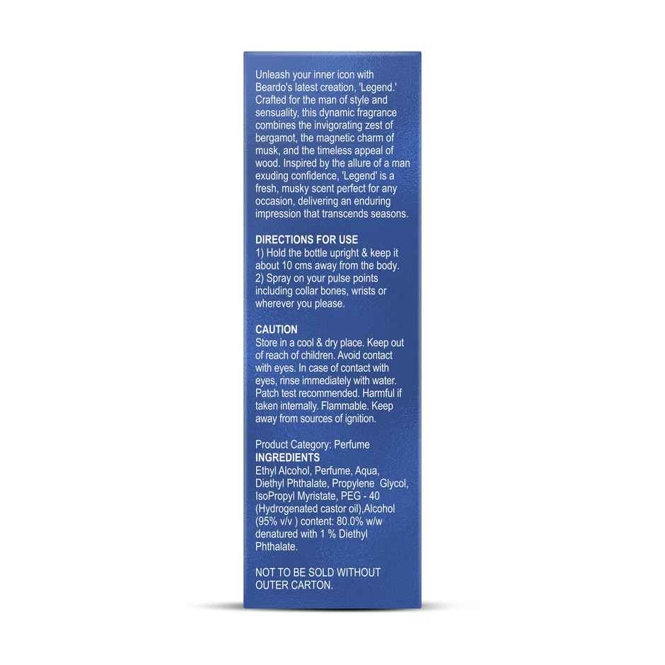 Beardo Legend Long Lasting Perfume For Men | Eau De Parfum