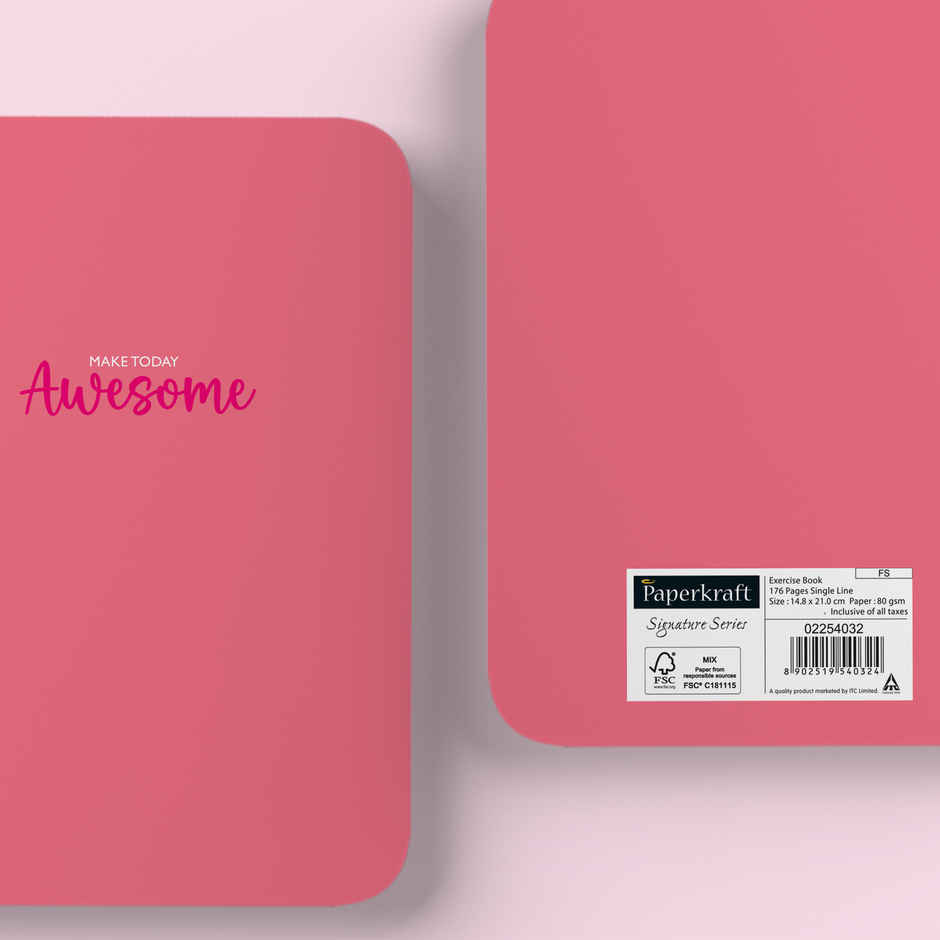 Paperkraft | Signature Series | A5 Size | 176 Pages | 80 Gsm | Single Line | Soft Cover