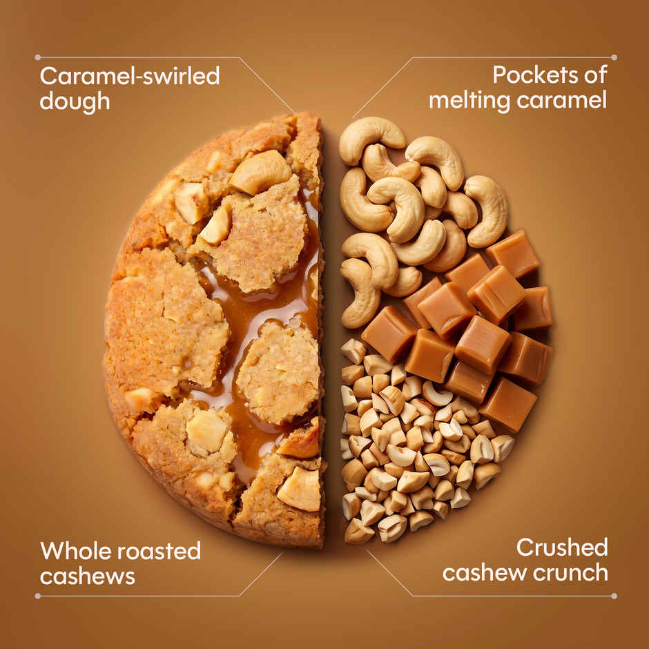 CookieMan Caramel Cashew Soft & Chewy Dessert Cookie