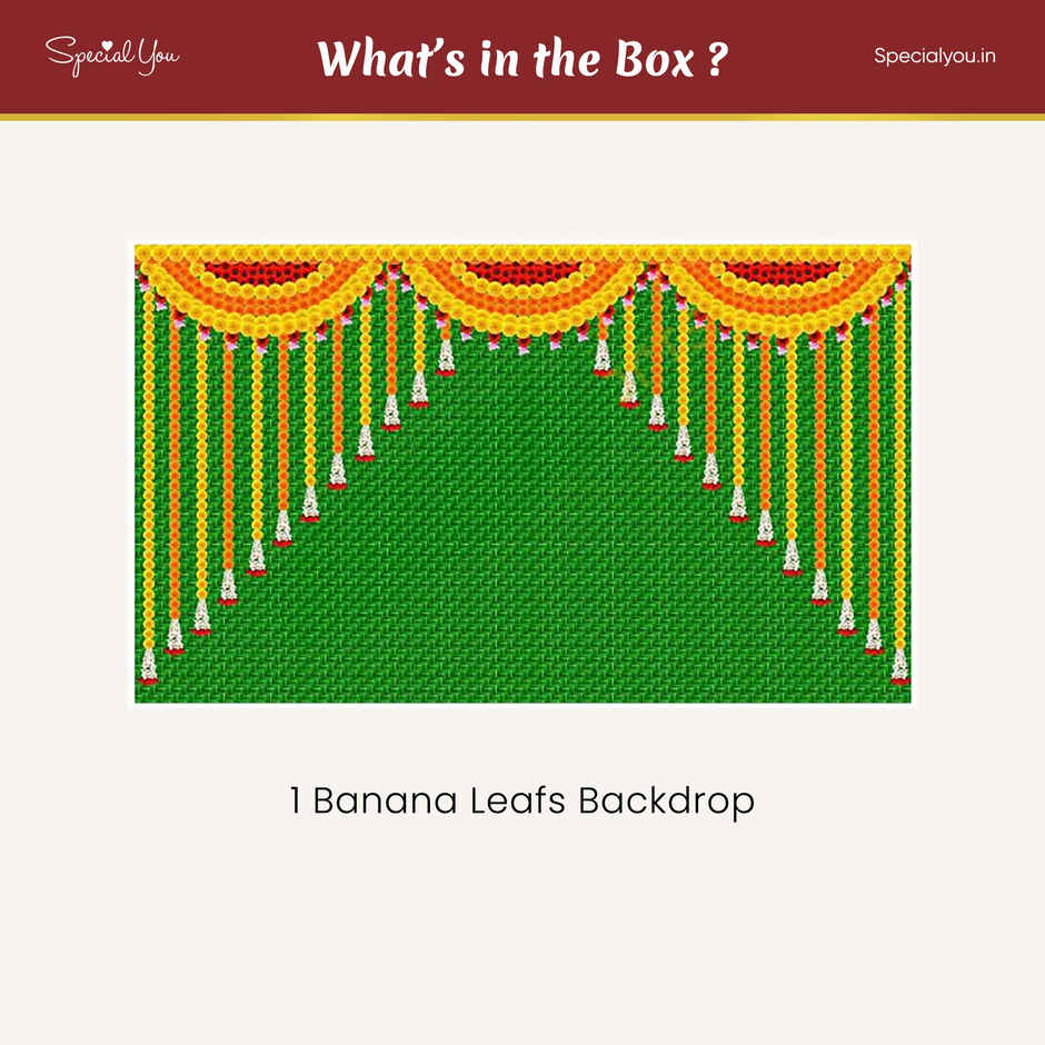 Banana Leaves Backdrop | 5 x 3 ft | Special You