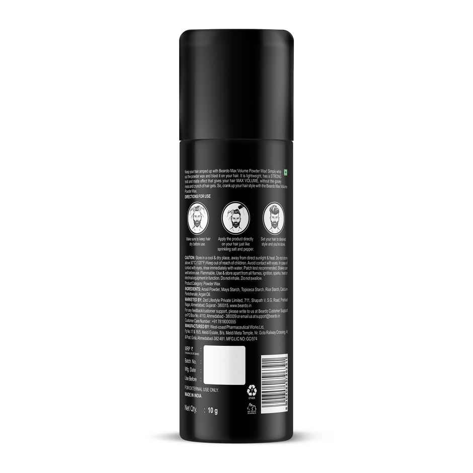 Beardo Max Volume Hair Wax Powder