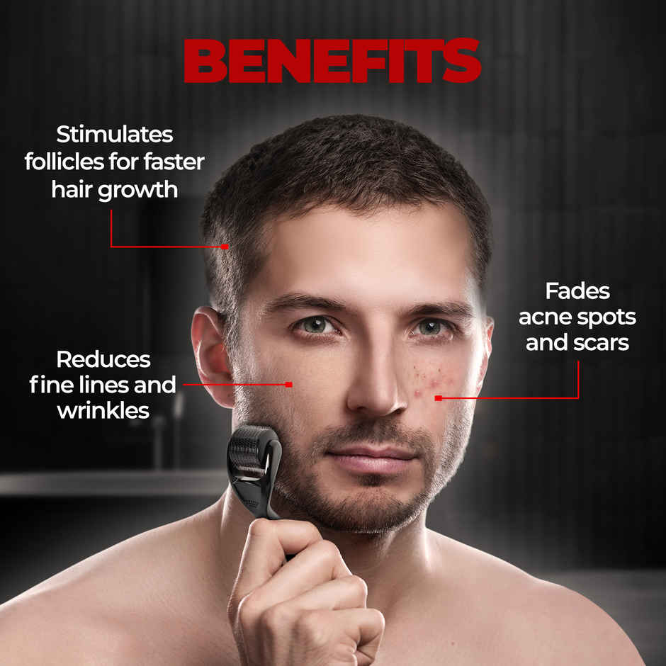 Beardo Men Derma Roller Thicker Hair & Tight Skin