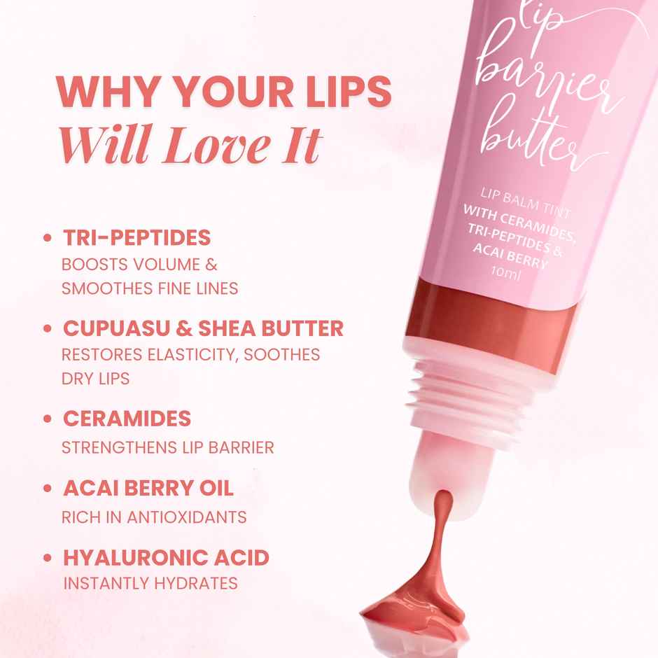 The Skin Diet Company Lip Barrier Butter Balm Brightens Hydrates Dry Pigmented Lips - Betty's Bliss