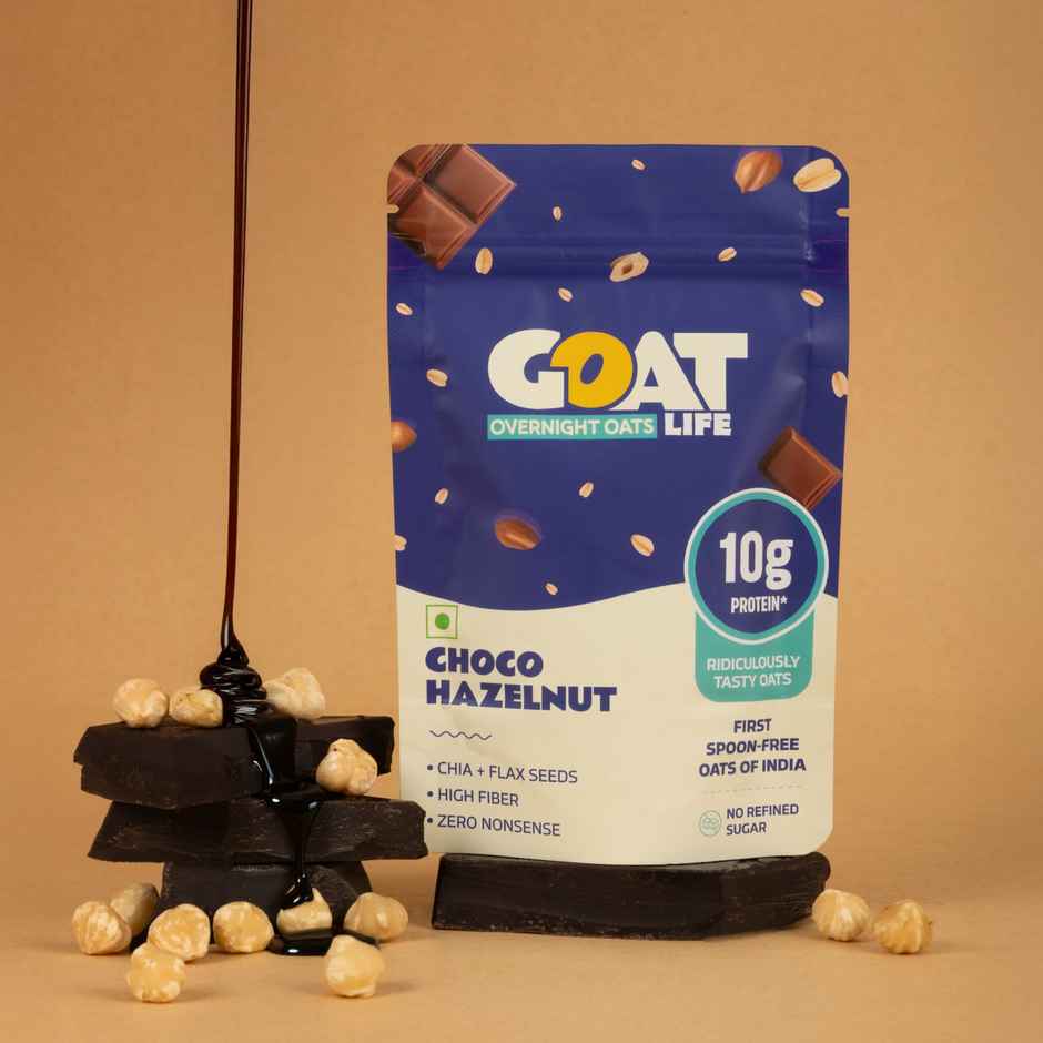 GOAT Life Choco Hazelnut High-Protein Overnight Oats